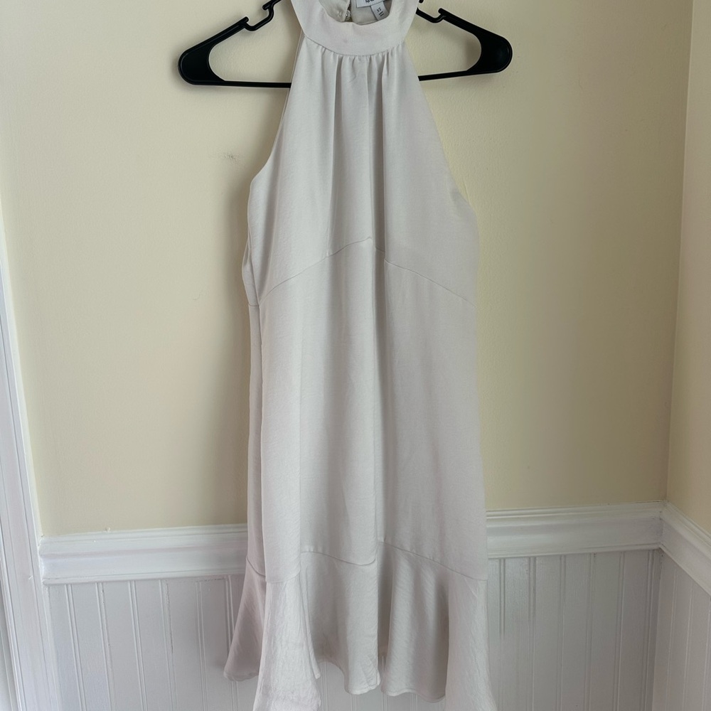 Nine West Elegant White Halter Dress